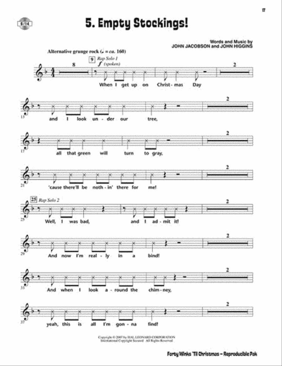 Forty Winks 'Til Christmas Choir scores gallery preview page 7