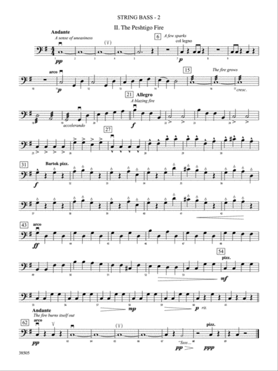 A Wisconsin Tableau: String Bass String Orchestra scores gallery preview page 2