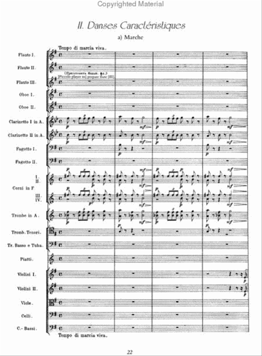 Nutcracker Suite in Full Score Full Orchestra scores gallery preview page 2
