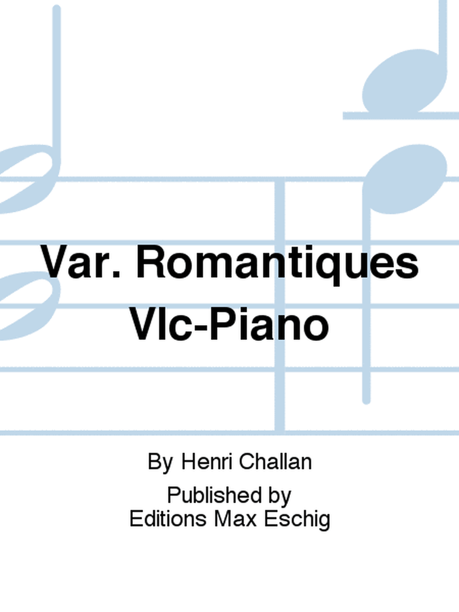 Var. Romantiques Vlc-Piano