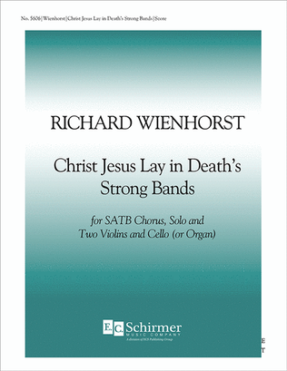 Christ Jesus Lay in Death's Strong Bands (Score)