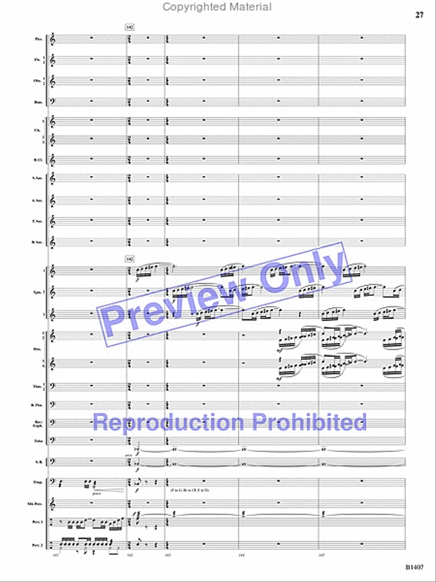 Antiphonal Fanfare Antiphonal Fanfare Concert Band scores gallery preview page 58