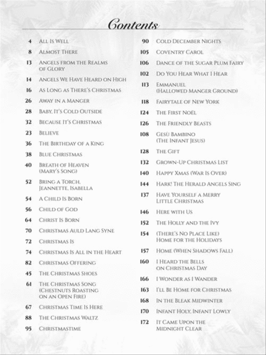 100 Most Beautiful Christmas Songs Easy Piano scores gallery preview page 3