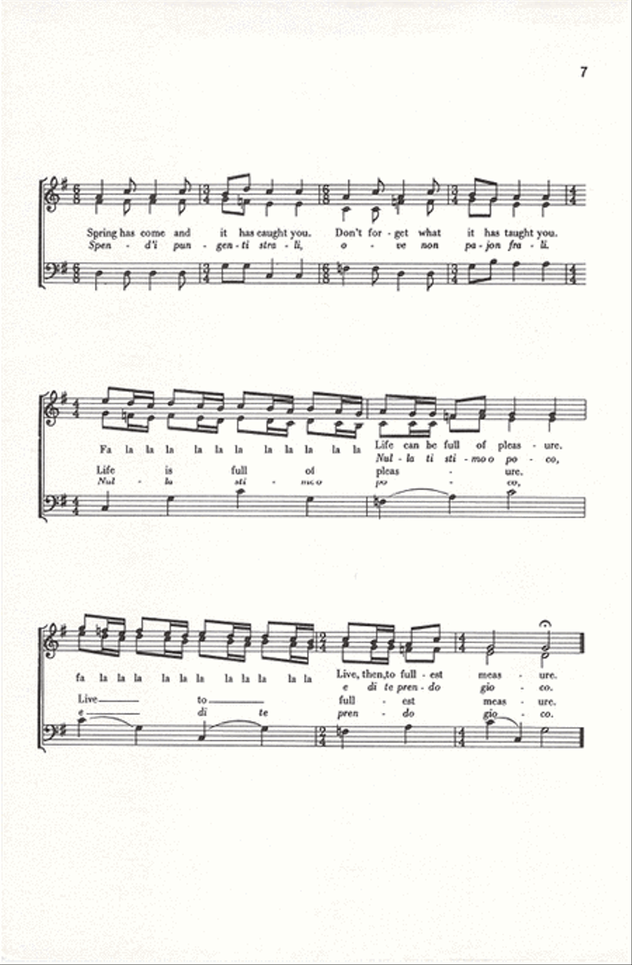 Three Choral Pastiches (1. Love Victorious, 2. Comfort, 3. Live Today 4-Part scores gallery preview page 6
