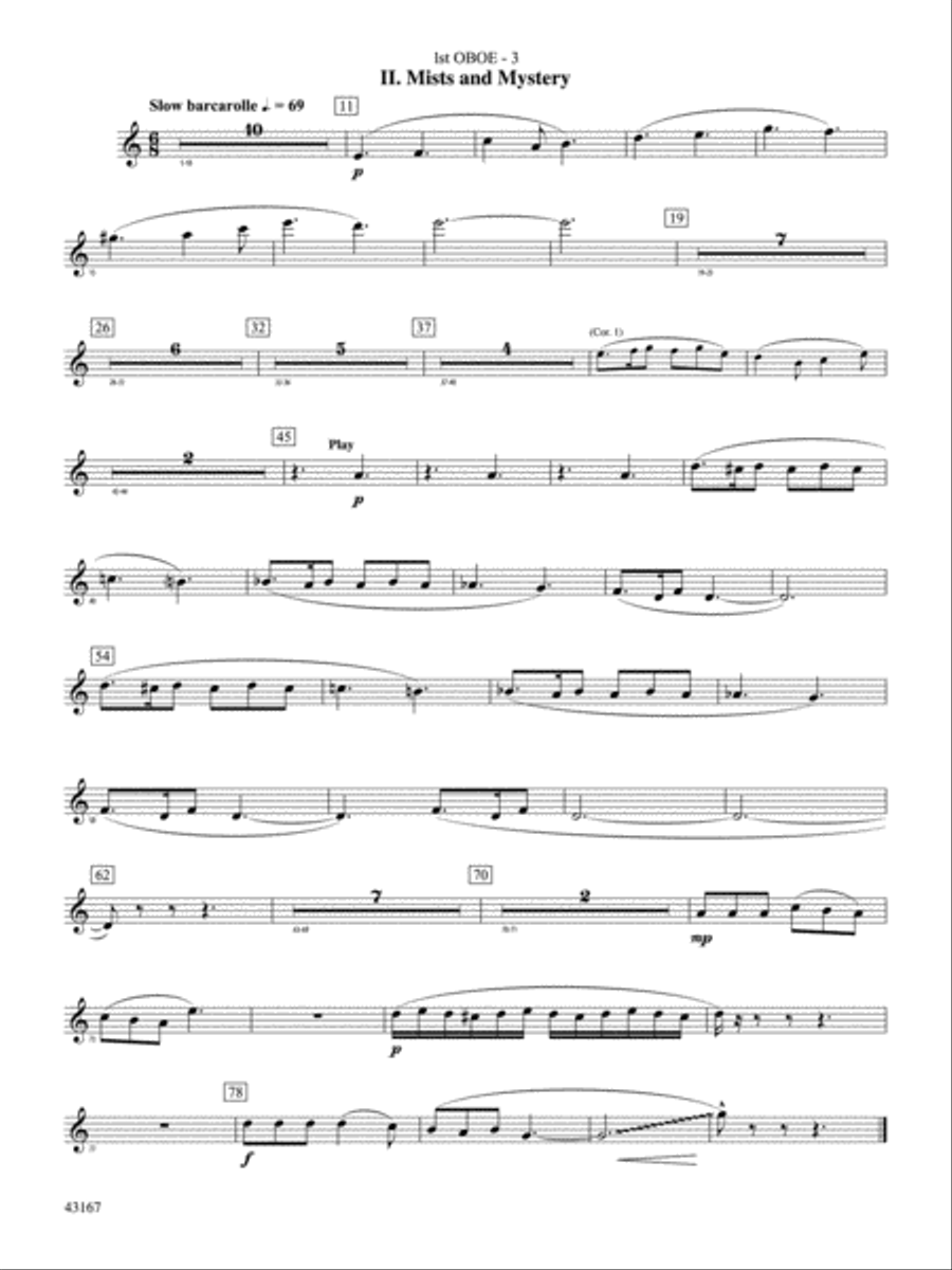 Down to the Sea in Ships (from the NBC TV Film Project 20): Oboe Concert Band scores gallery preview page 3