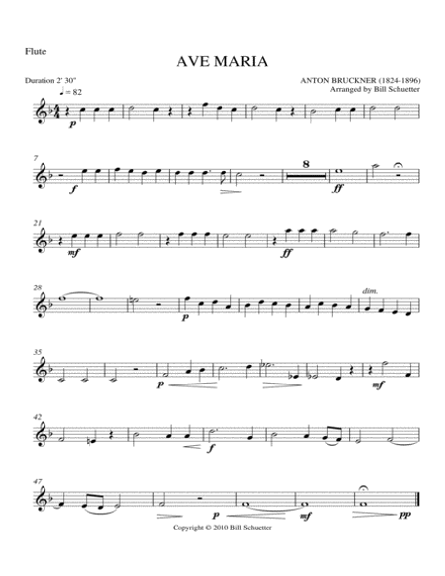 Ave Maria Ave Maria Chamber Music scores gallery preview page 5