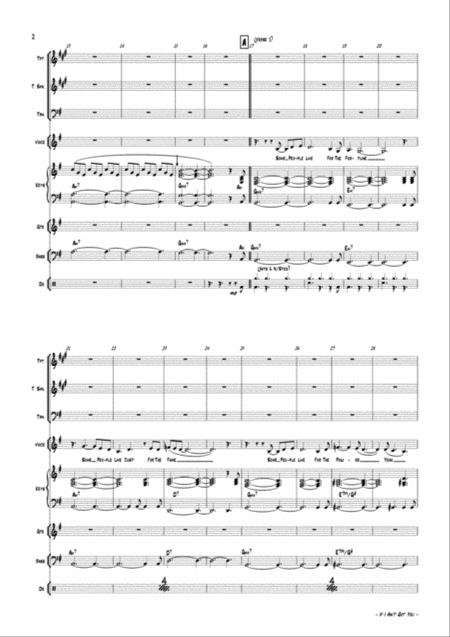 If I Ain't Got You Jazz Ensemble scores gallery preview page 6