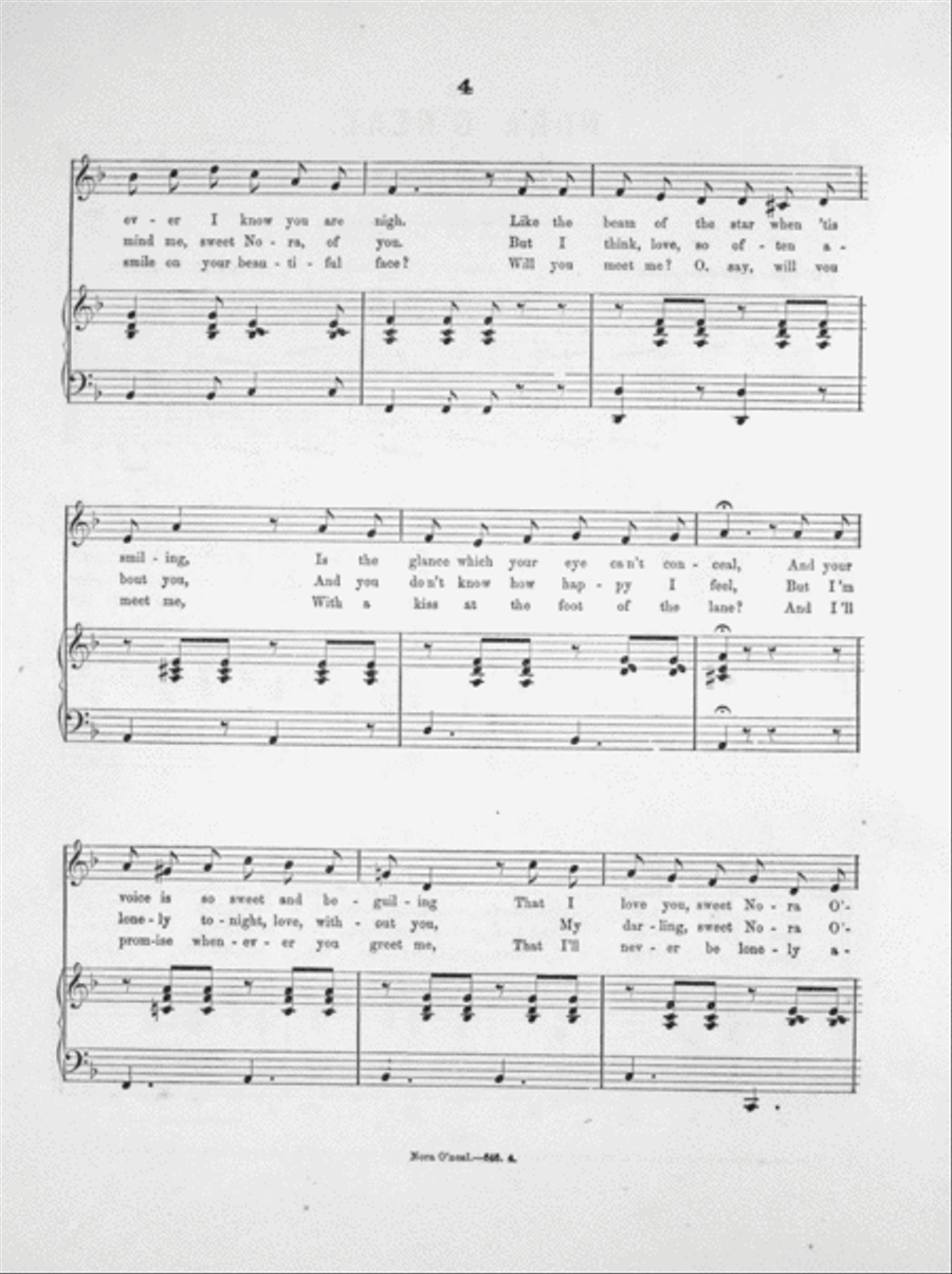 Nora O'Neal. A Beautiful Ballad 4-Part scores gallery preview page 3