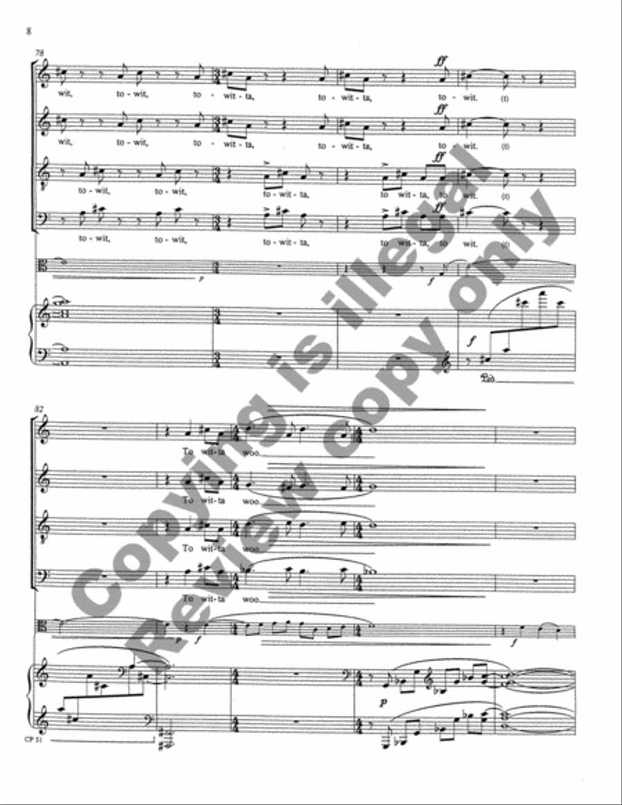 A Song, A Prayer, A Voyage 4-Part scores gallery preview page 37