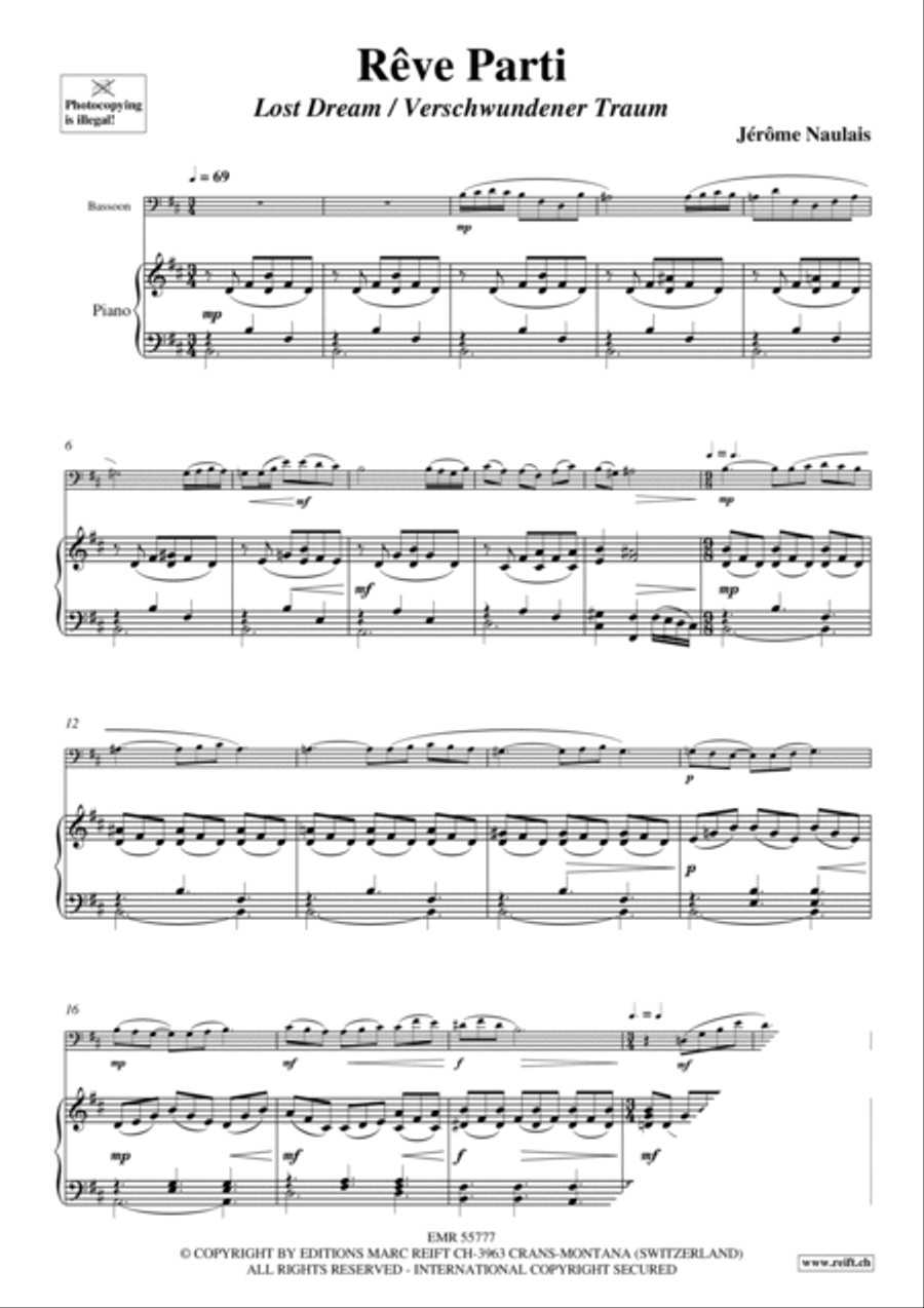 Reve Parti Bassoon Solo scores gallery preview page 5