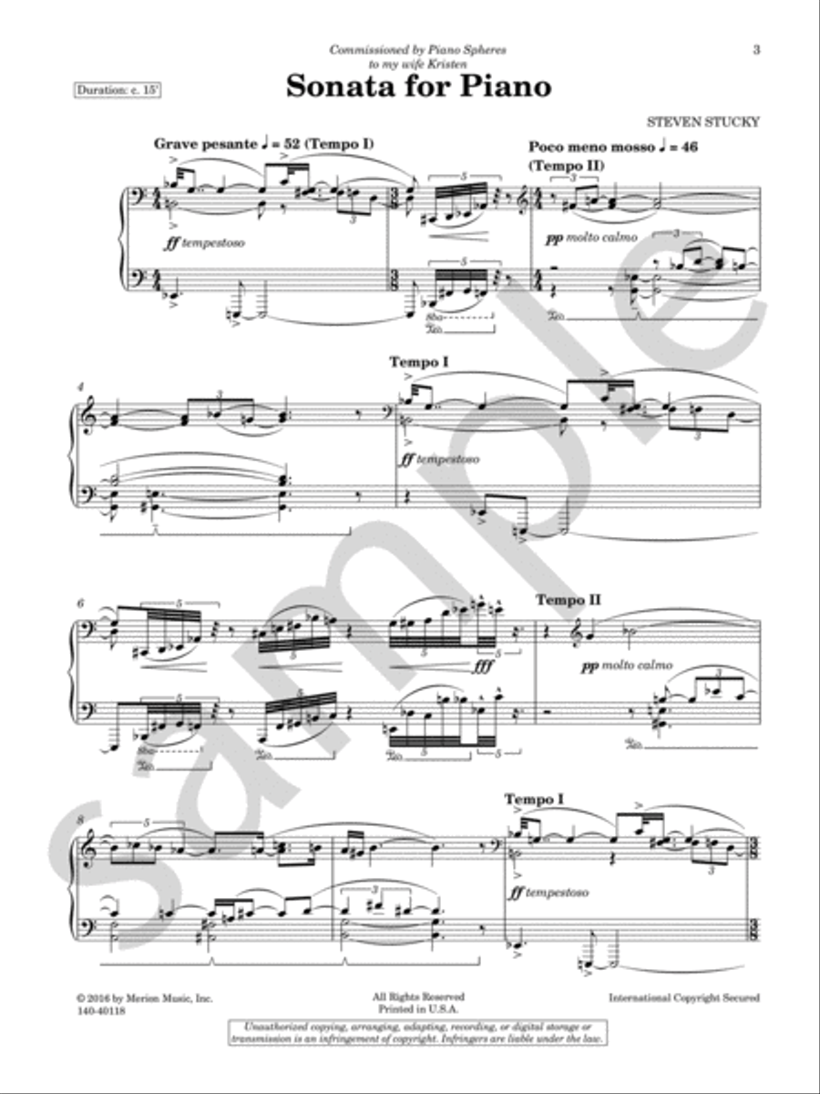 Sonata For Piano Chamber Music scores gallery preview page 4
