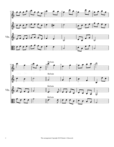12 Sacred Trios (or Duets) for Flute, Violin & Viola (Violin II) image number null