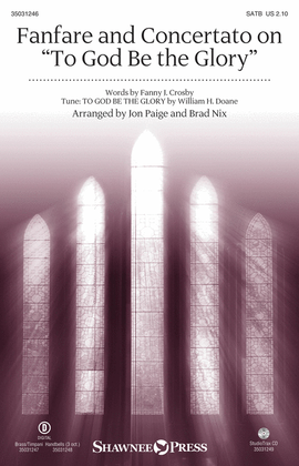 Book cover for Fanfare and Concertato on To God Be the Glory