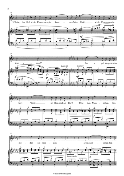 Die Hirten, Op. 8 No. 2b (Original key. F Major)