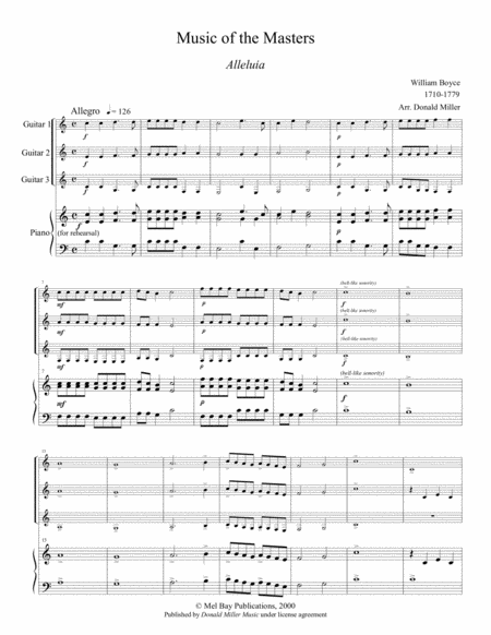 Music of the Masters for Guitar Ensemble