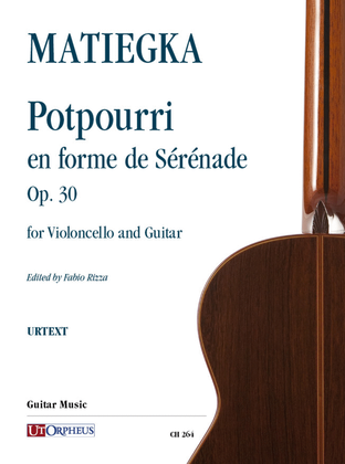 Book cover for Potpourri en forme de Sérénade Op. 30 for Violoncello and Guitar
