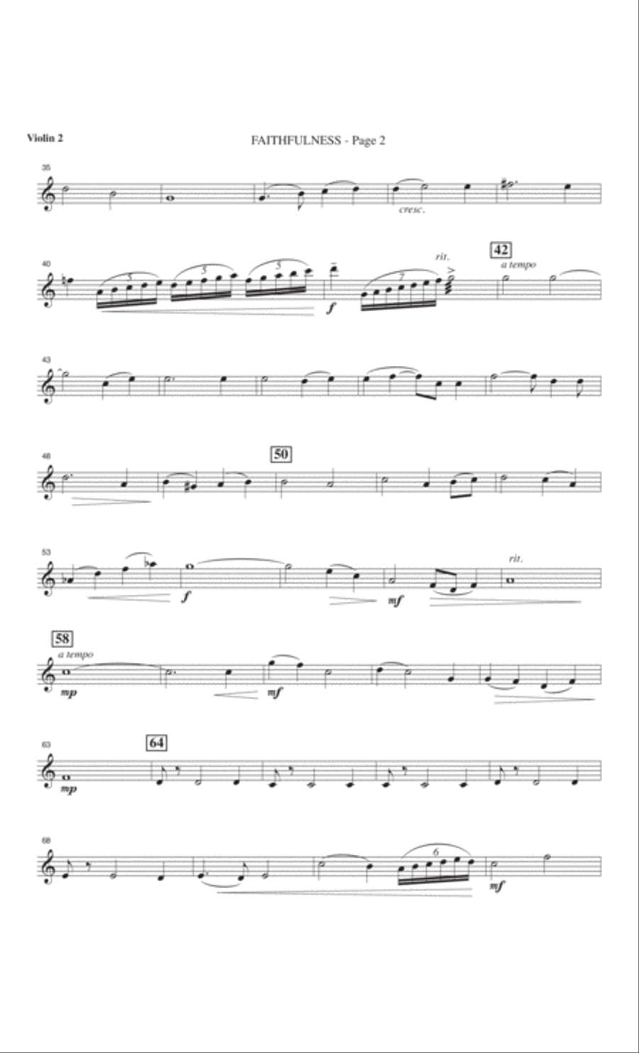 Faithfulness 4-Part scores gallery preview page 58