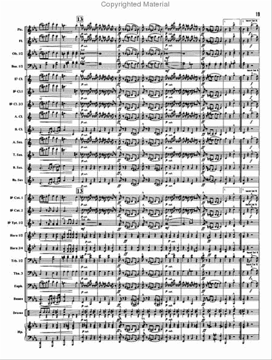 The Stars and Stripes Forever Concert Band scores gallery preview page 3