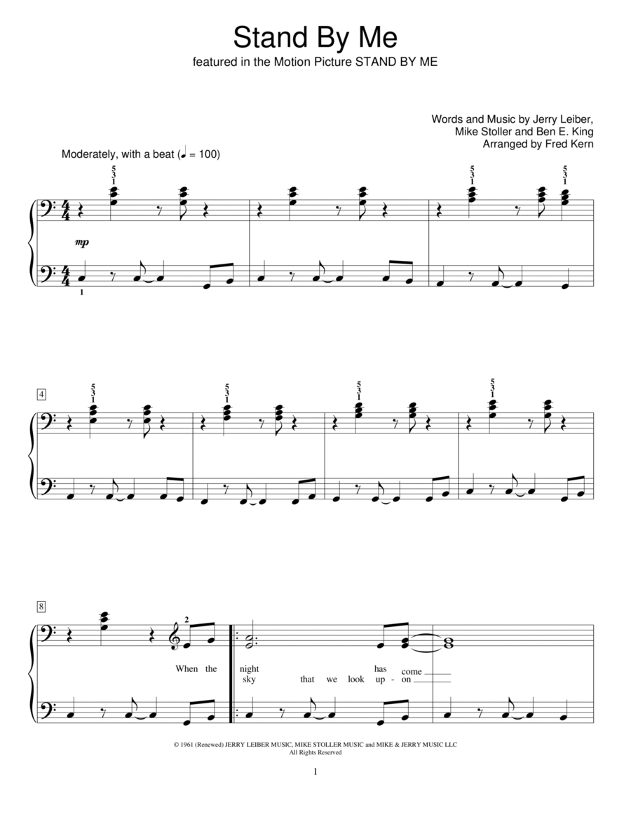 Stand By Me Piano Method scores gallery preview page 1