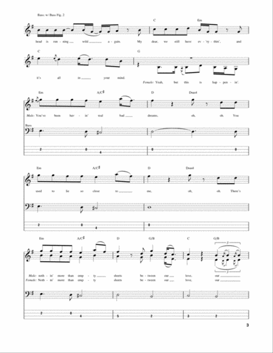 Just Give Me A Reason Guitar Tablature scores gallery preview page 3