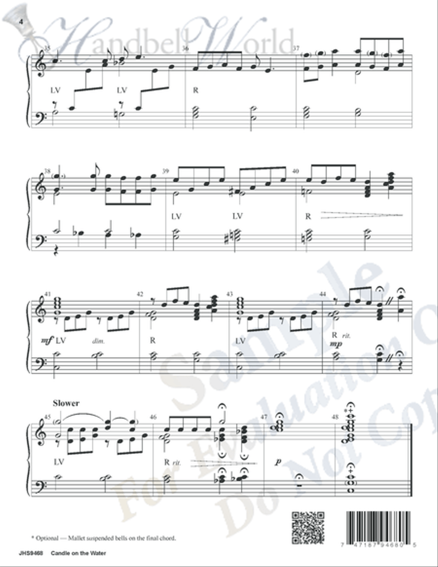 Candle on the Water 3-Octaves scores gallery preview page 3