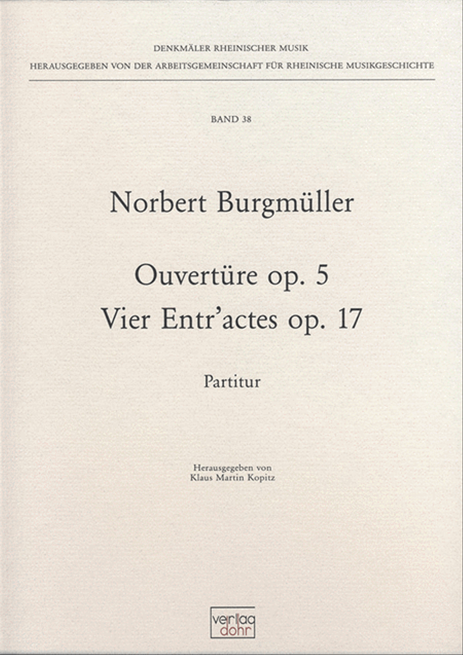 Ouvertüre - Vier Entr'actes Full Orchestra scores gallery preview page 1