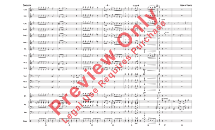 Horn of Puente Horn of Puente Jazz Ensemble scores gallery preview page 21