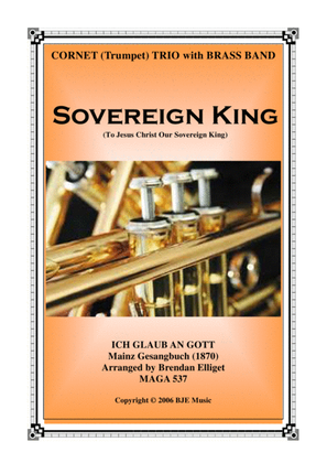Book cover for Sovereign King - Cornet Trio and Brass Band Score and Parts PDF