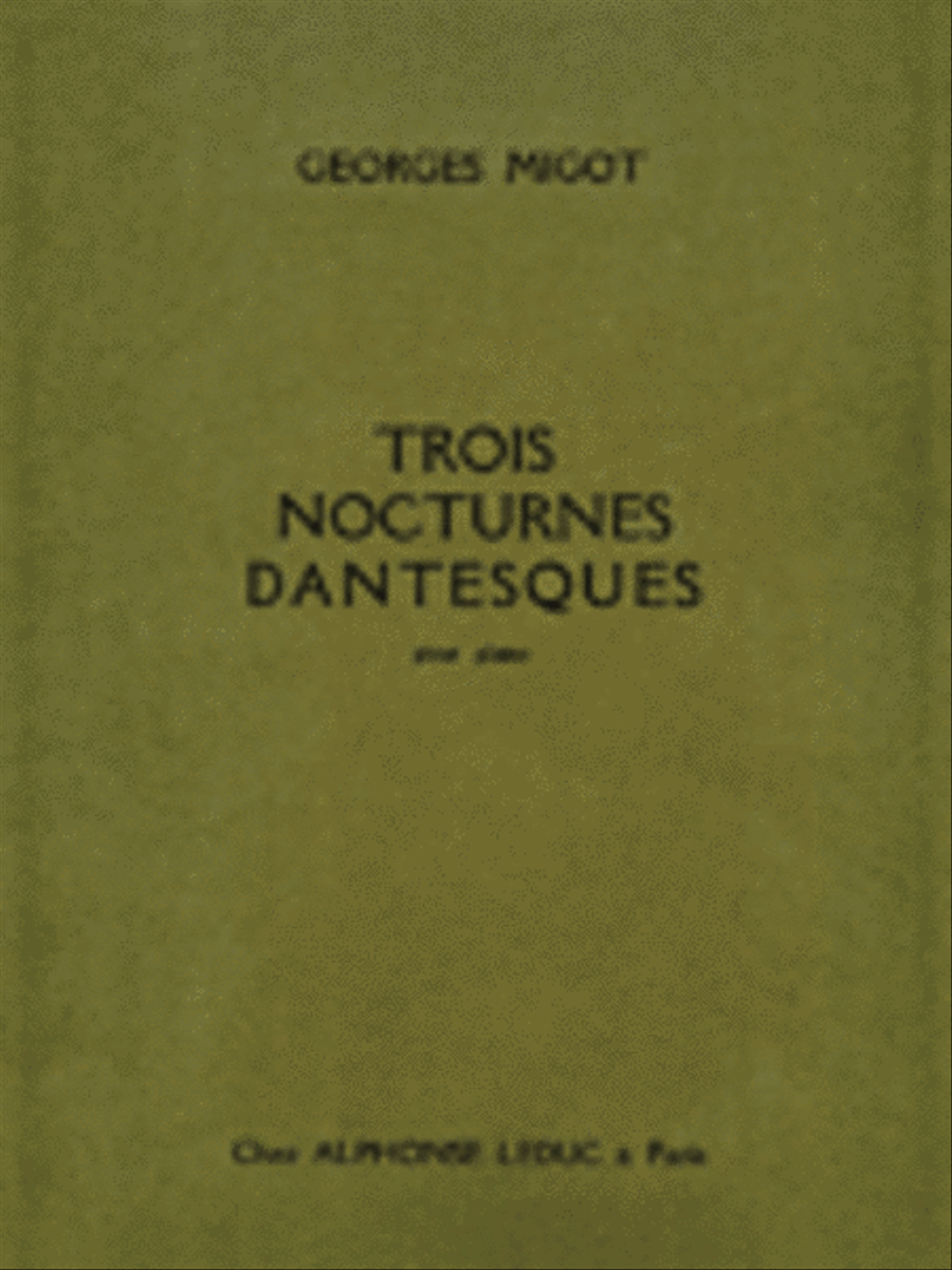 Trois Nocturnes Dantesques Piano Solo scores gallery preview page 1