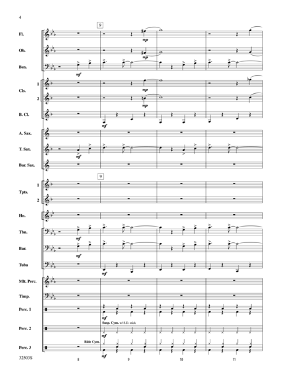 Mack the Knife Concert Band scores gallery preview page 4