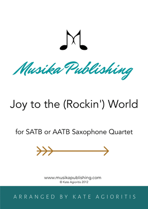 Book cover for Joy to the (Rockin') World - Rock Carol for Saxophone Quartet