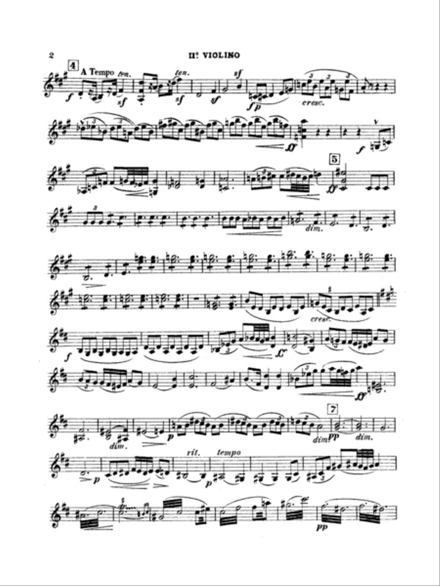 String Quartet in D Major (1907): 2nd Violin String Quartet scores gallery preview page 2