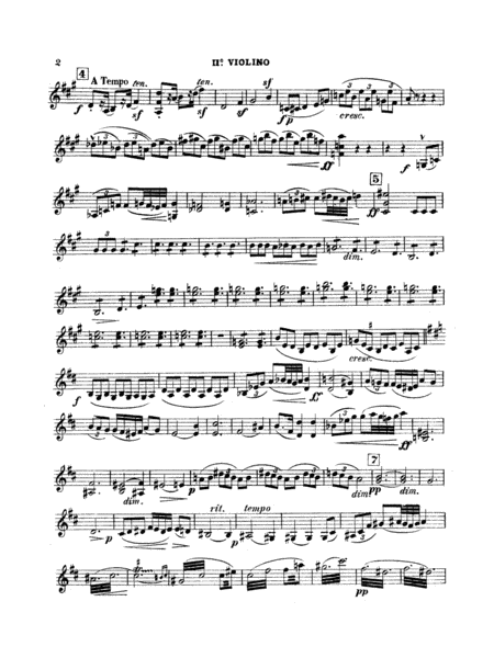 String Quartet in D Major (1907): 2nd Violin