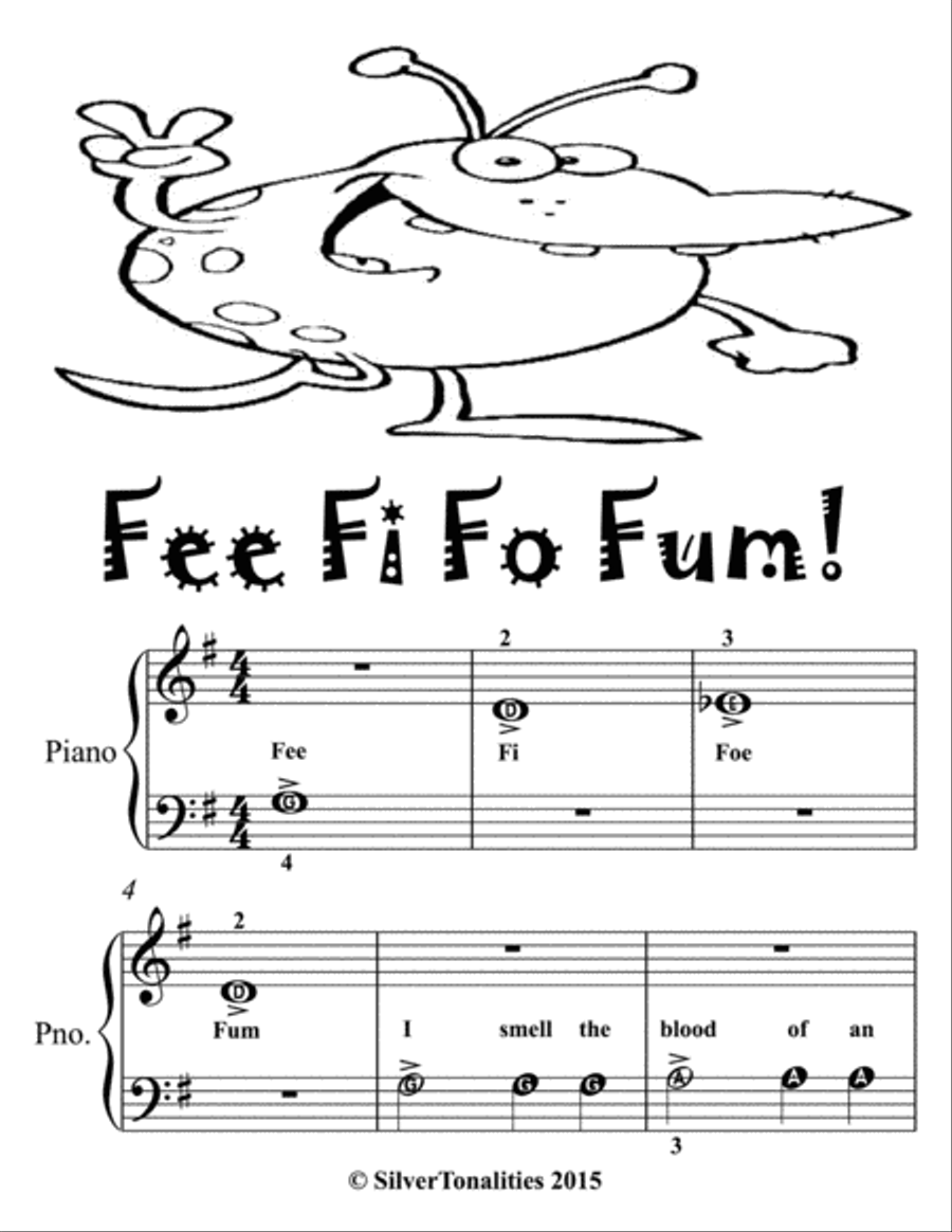 Fee Fi Fo Fum Beginner Piano Sheet Music Piano Method scores gallery preview page 2