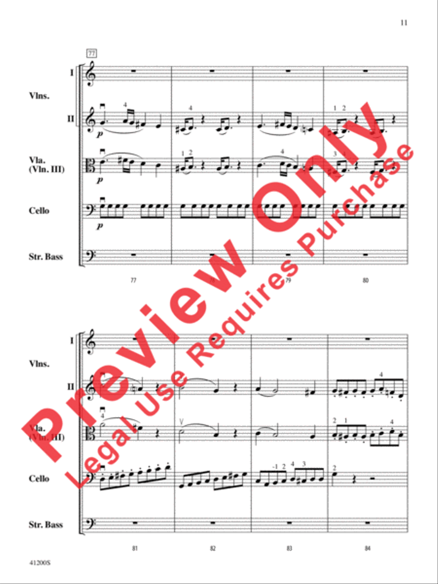 Allegro Molto Allegro Molto String Orchestra scores gallery preview page 12