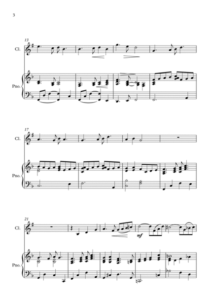Suo Gan, A Welsh Lullaby, for Clarinet and Piano image number null