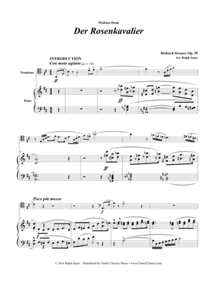 Waltzes from Der Rosenkavalier for Trombone & Piano