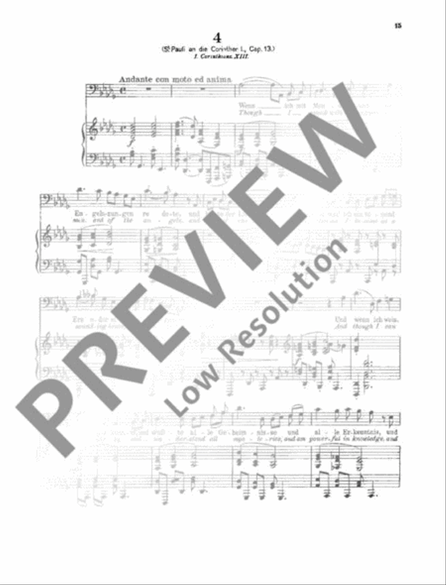 4 ernste Gesänge 4 ernste Gesänge Bass Voice scores gallery preview page 16