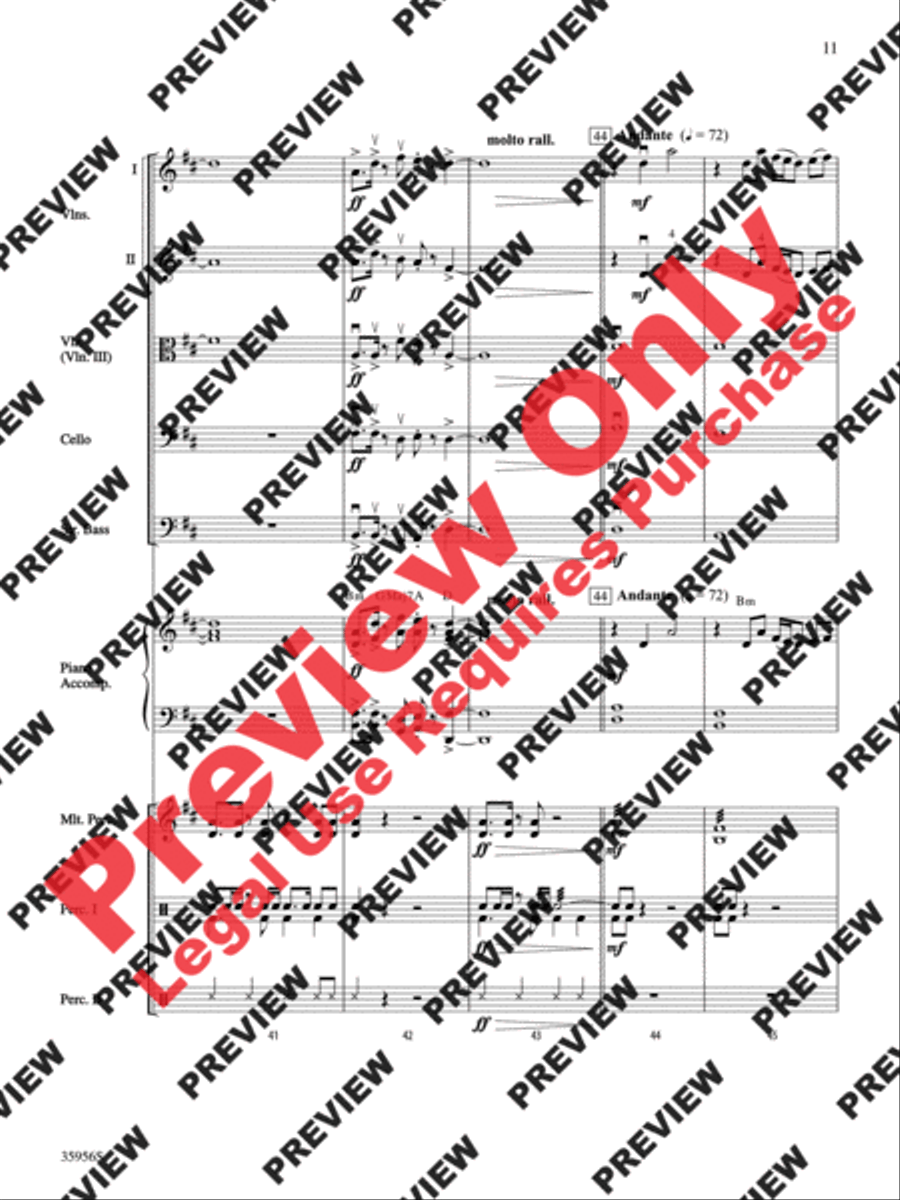 African Adventure String Orchestra scores gallery preview page 12