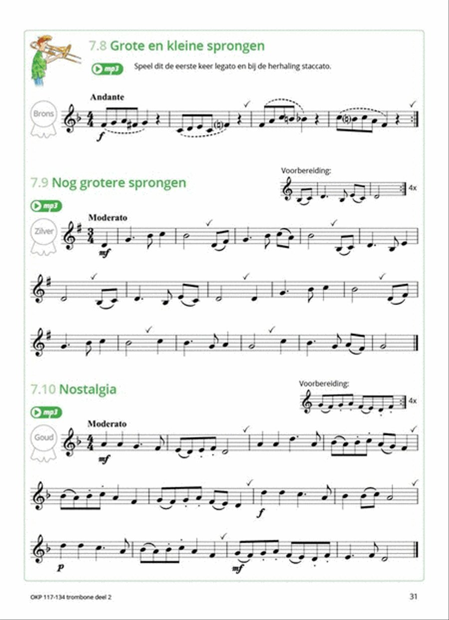 Samen Leren Samenspelen Vlaams Deel 2 Trombone Solo scores gallery preview page 5