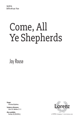 Book cover for Come, All Ye Shepherds