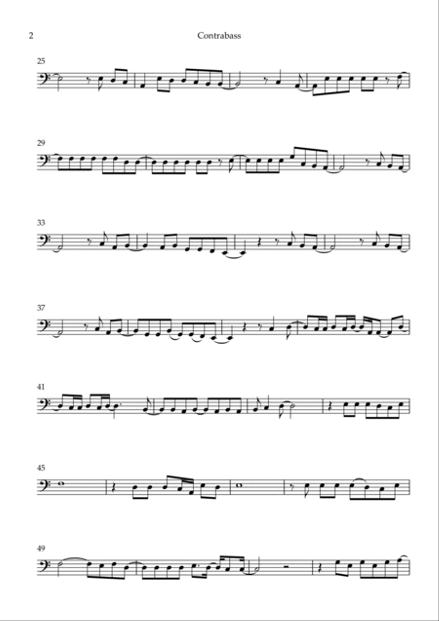 Flowers Double Bass scores gallery preview page 2