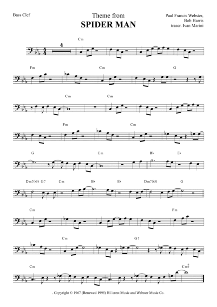Theme From Spider Man Large Ensemble scores gallery preview page 3