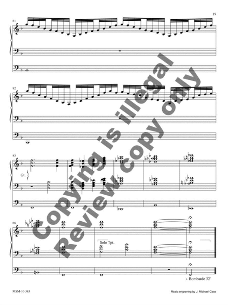Were You There: Three Organ Pieces for Lent Organ scores gallery preview page 9