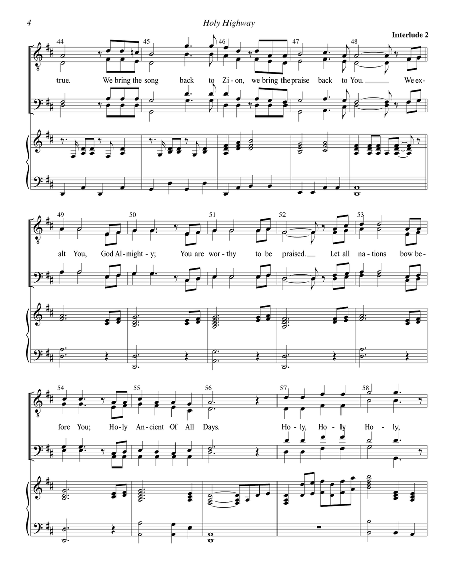 Hear My Song, Lord TTBB scores gallery preview page 4