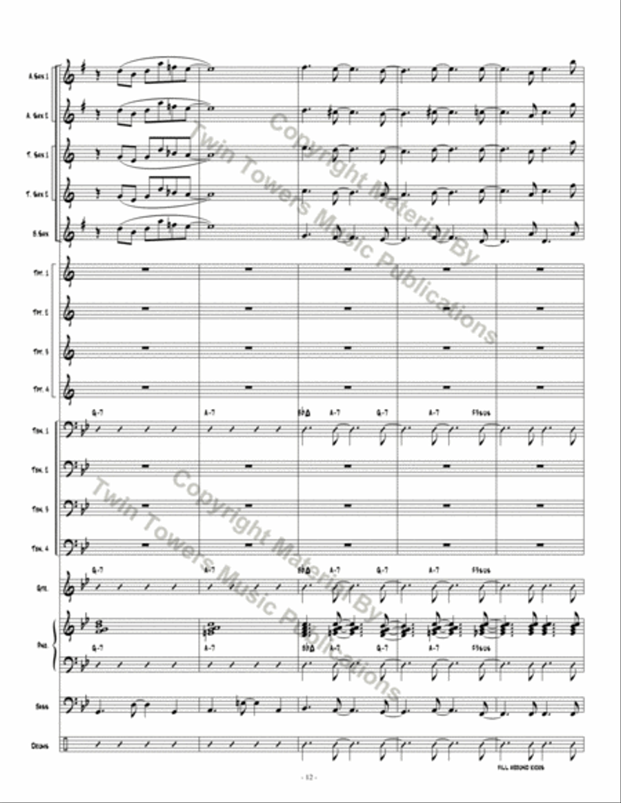 Skyline Bossa Skyline Bossa Jazz Ensemble scores gallery preview page 13