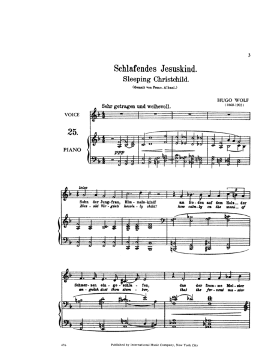 52 Songs On Poems By Moericke (G. & E.) (High) - Volume III 52 Songs On Poems By Moericke (G. & E.) (High) - Volume III High Voice scores gallery preview page 2