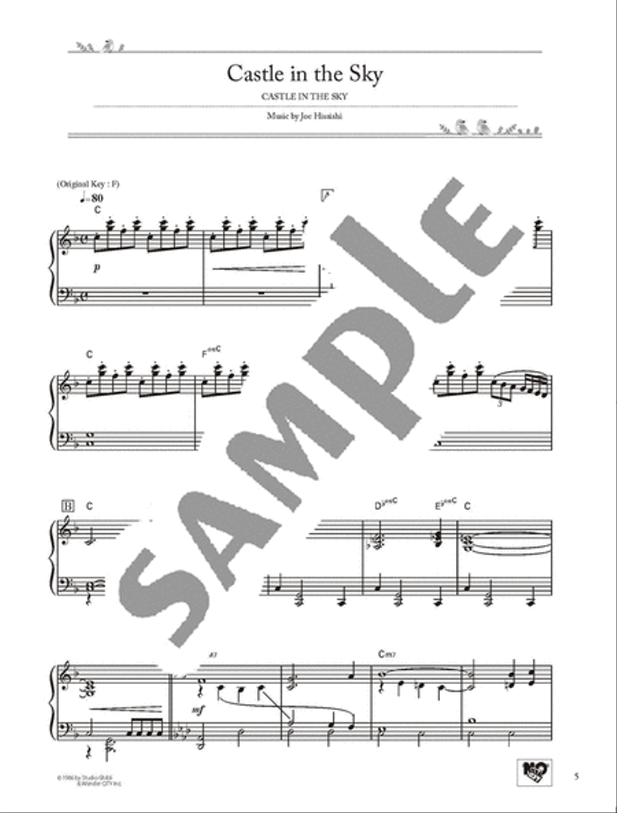 Studio Ghibli Best Hit 10 Intermediate Level/English Version Voice scores gallery preview page 4