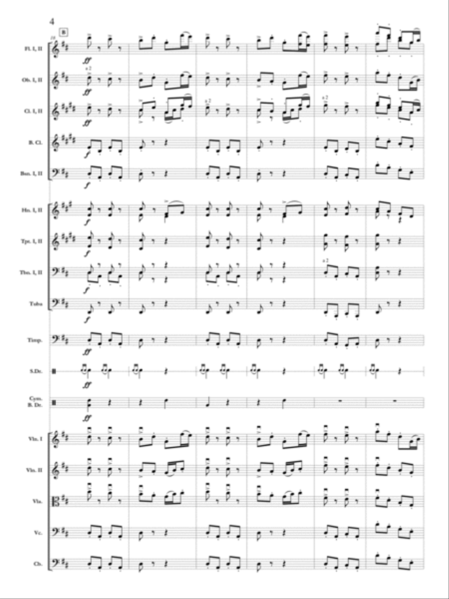 Pomp and Circumstance March No. 1 Orchestra scores gallery preview page 5