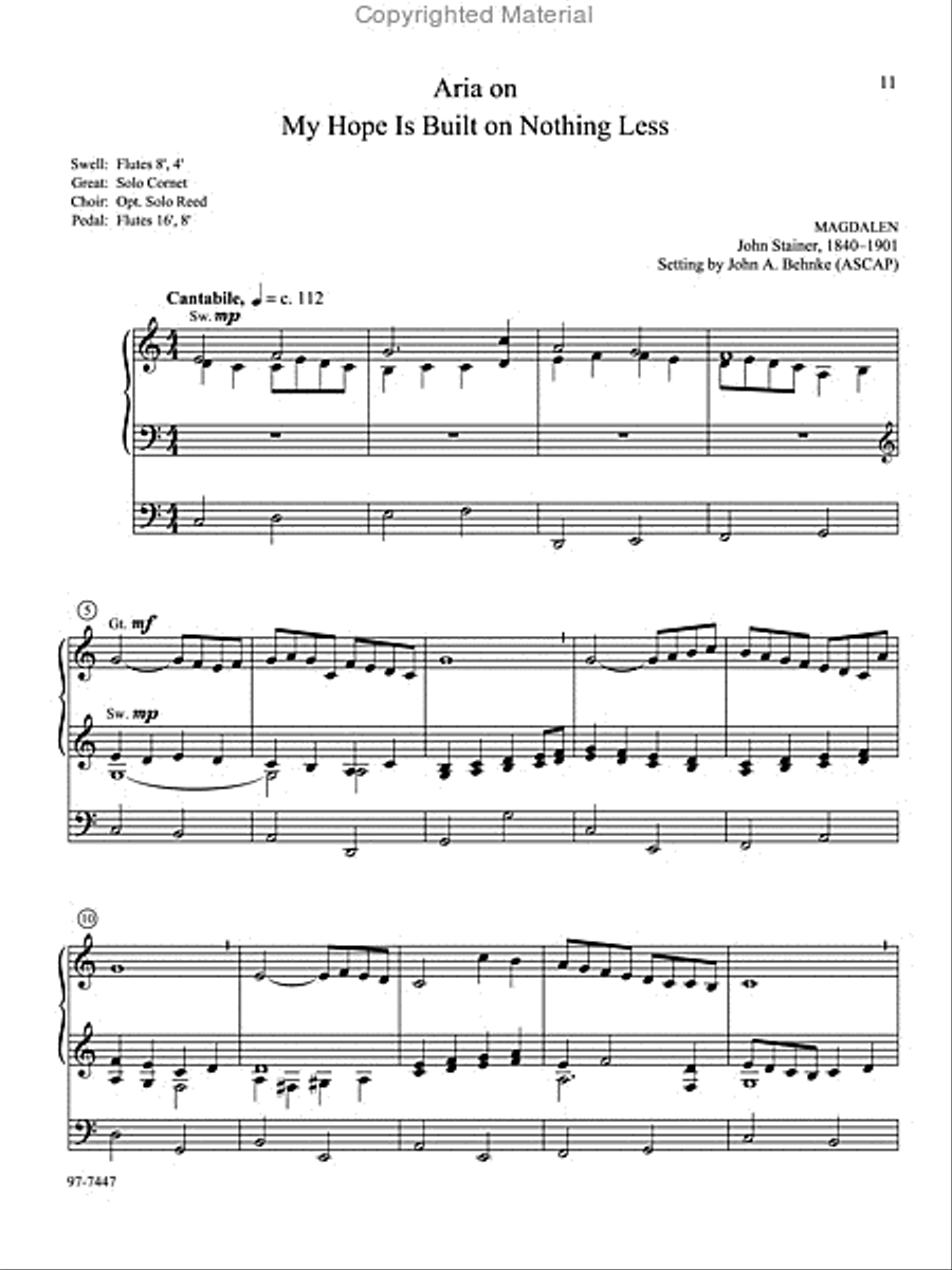 Five Preludes of Praise, Set 7 Organ scores gallery preview page 4